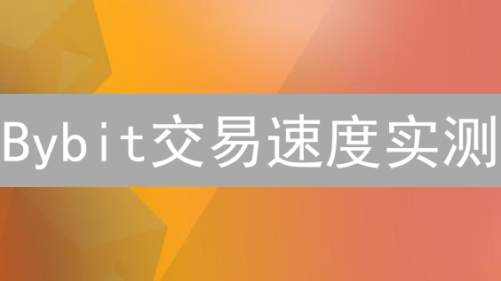 Bybit交易速度实测：抓住加密货币市场的瞬息万变？
